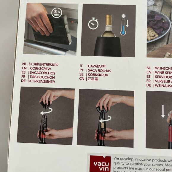 VacuVin Elegant Wine Set Barware Wine Opener Tools - Picture 6 of 9